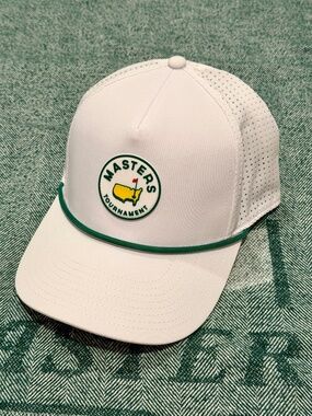 Masters Rope Patch Adjustable Snapback Mid/High Crown American Needle White Hat